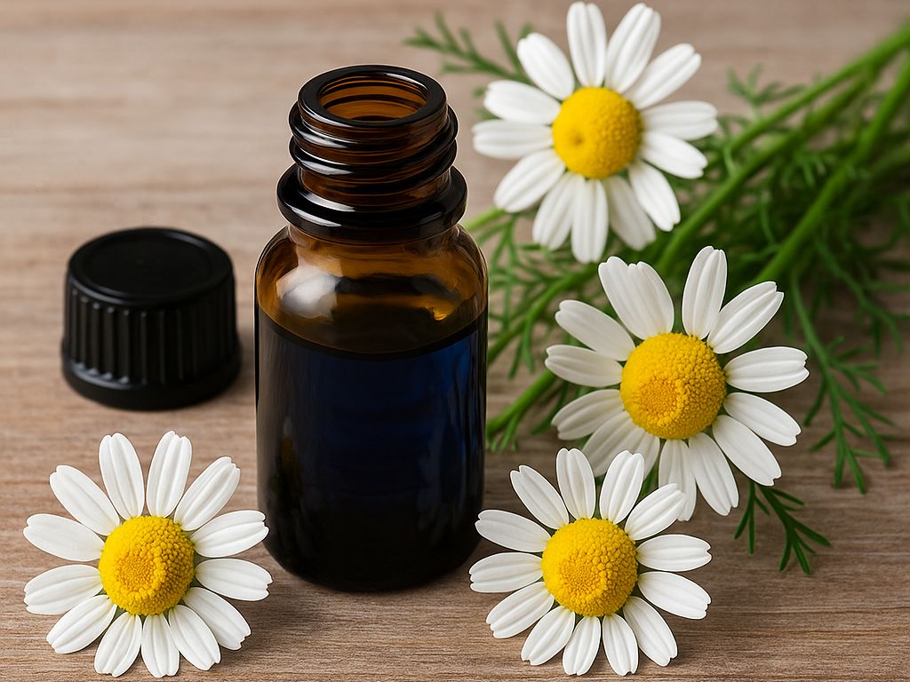 カモマイル・ジャーマン精油の効能と使い方|炎症を鎮める青のチカラ
