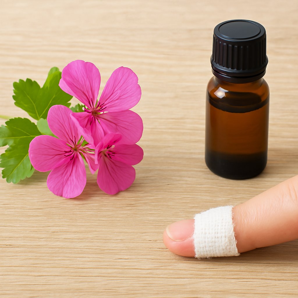 料理中のケガ、私を救ってくれた精油 ― ゼラニウム・エジプトの止血作用とは?