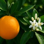 甘く香るオレンジ・スィートの白い花と、実る果実